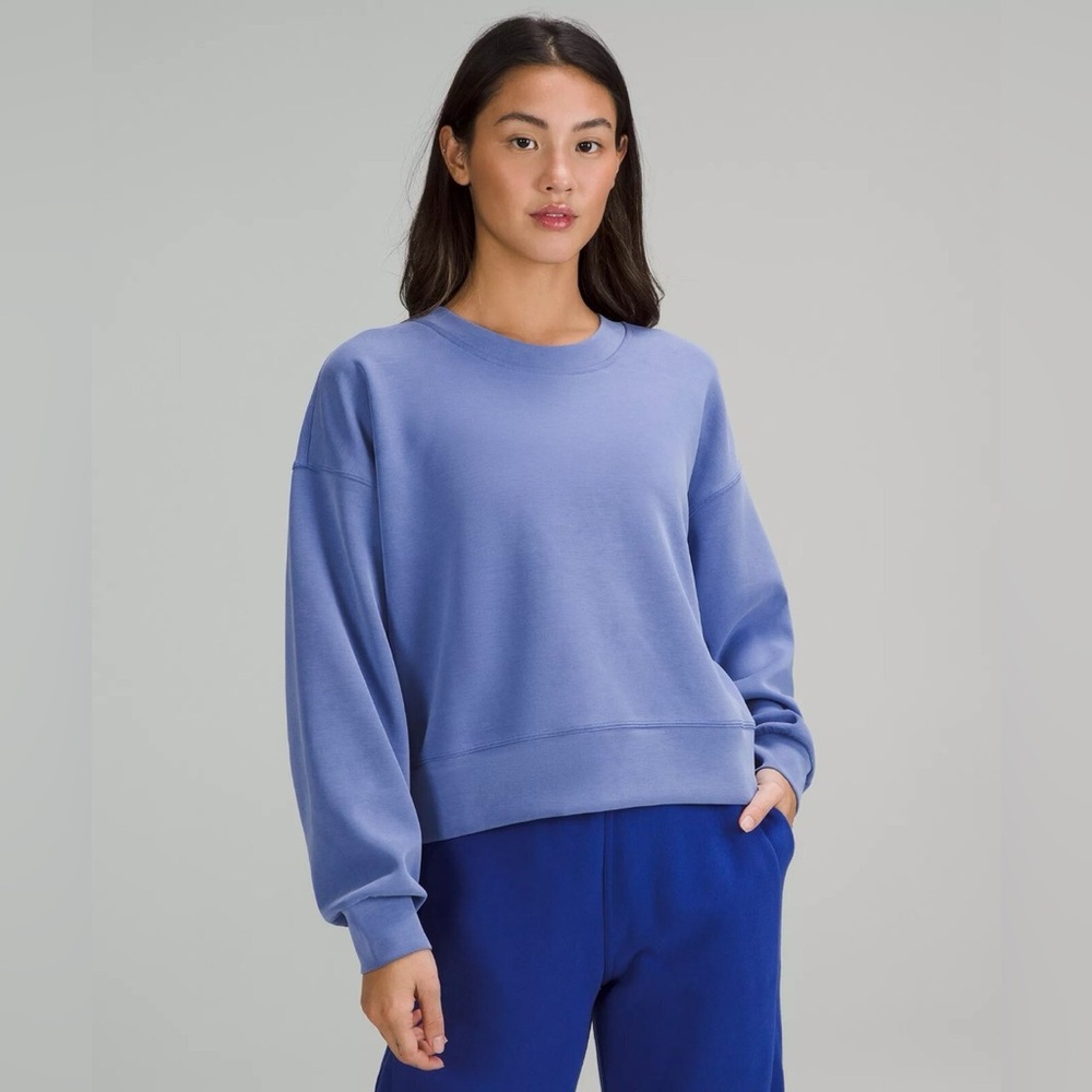 Lululemon Perfectly Oversized Cropped Crewneck Sweatshirt Softstream Fabric